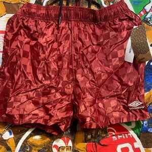 NWT Umbro Checkered Soccer Shorts